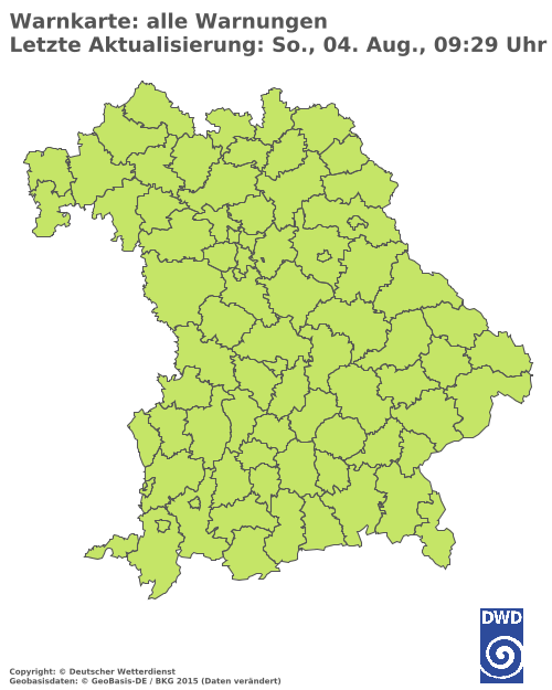 Aktuelle Wetterwarnungen für  Haßberge